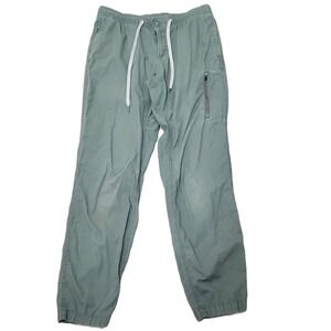 Vuori Men's Ripstop Jogger Pants V412 Drawstring Utility Pockets Green Medium
